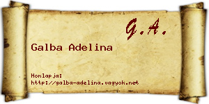 Galba Adelina névjegykártya